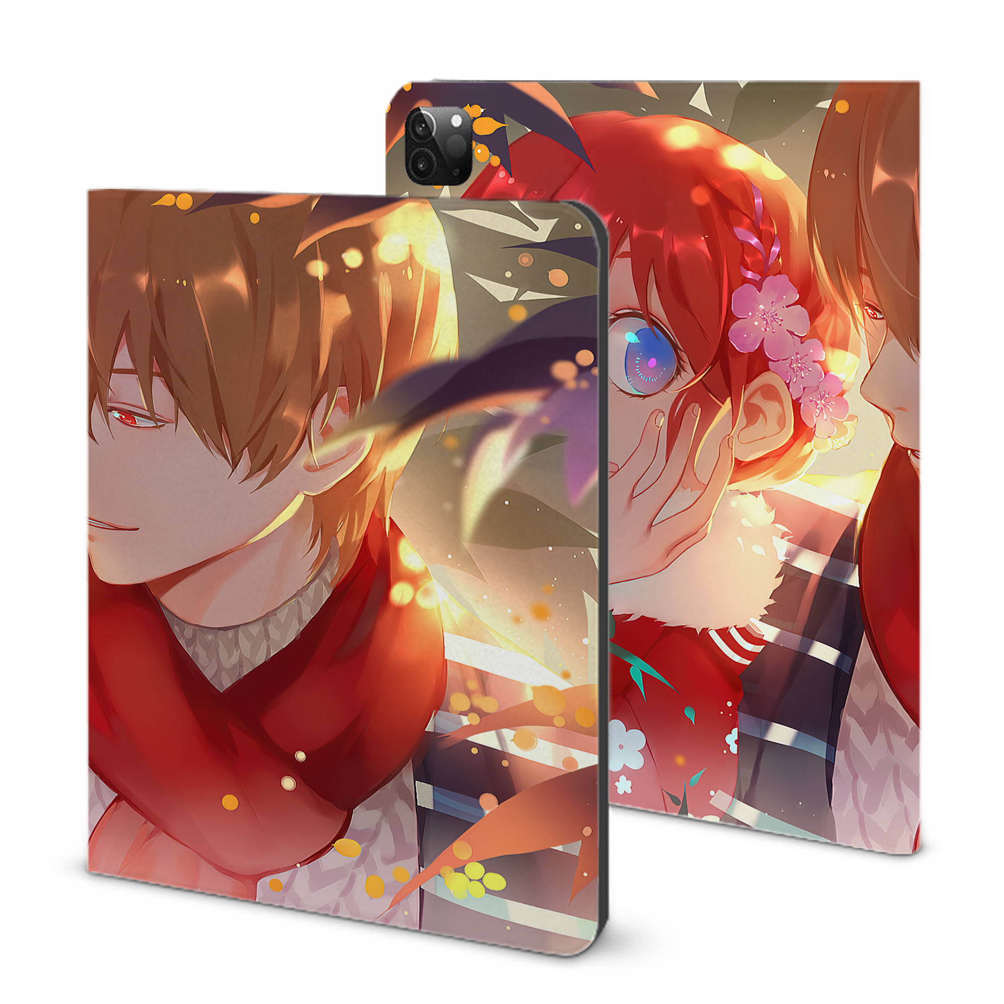 （画像用） ぎんたま 坂田銀時（さかたぎんとき） 神楽 志村新八（しむら しんぱち） GINTAMA Sakata Gintoki Kagura Shimura Shinpachi IPadケース ペンホルダー付き ブックスタイルデザイン